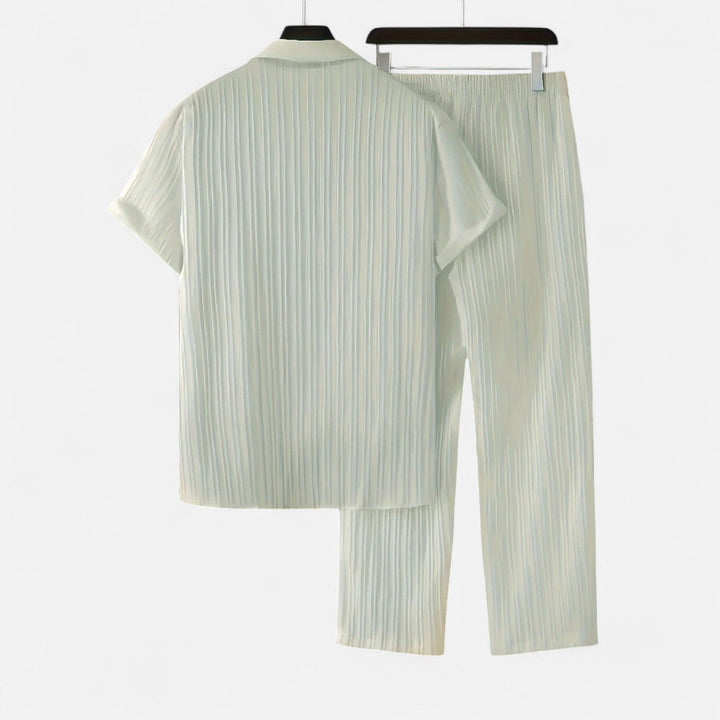 Lauvin | Men’s Linen Set – Riviera Button-Up Ease