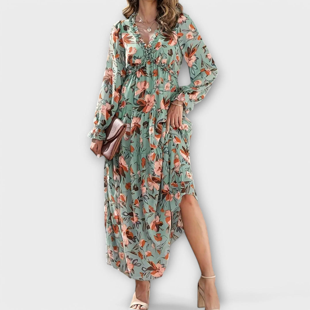 Amanda |  Floral Print Maxi Dress
