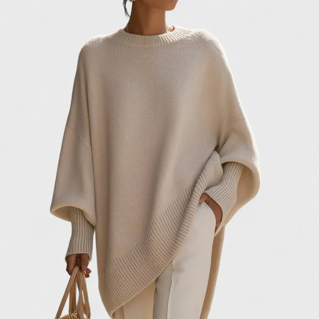 Liv | Oversized Poncho – Effortless Elegance