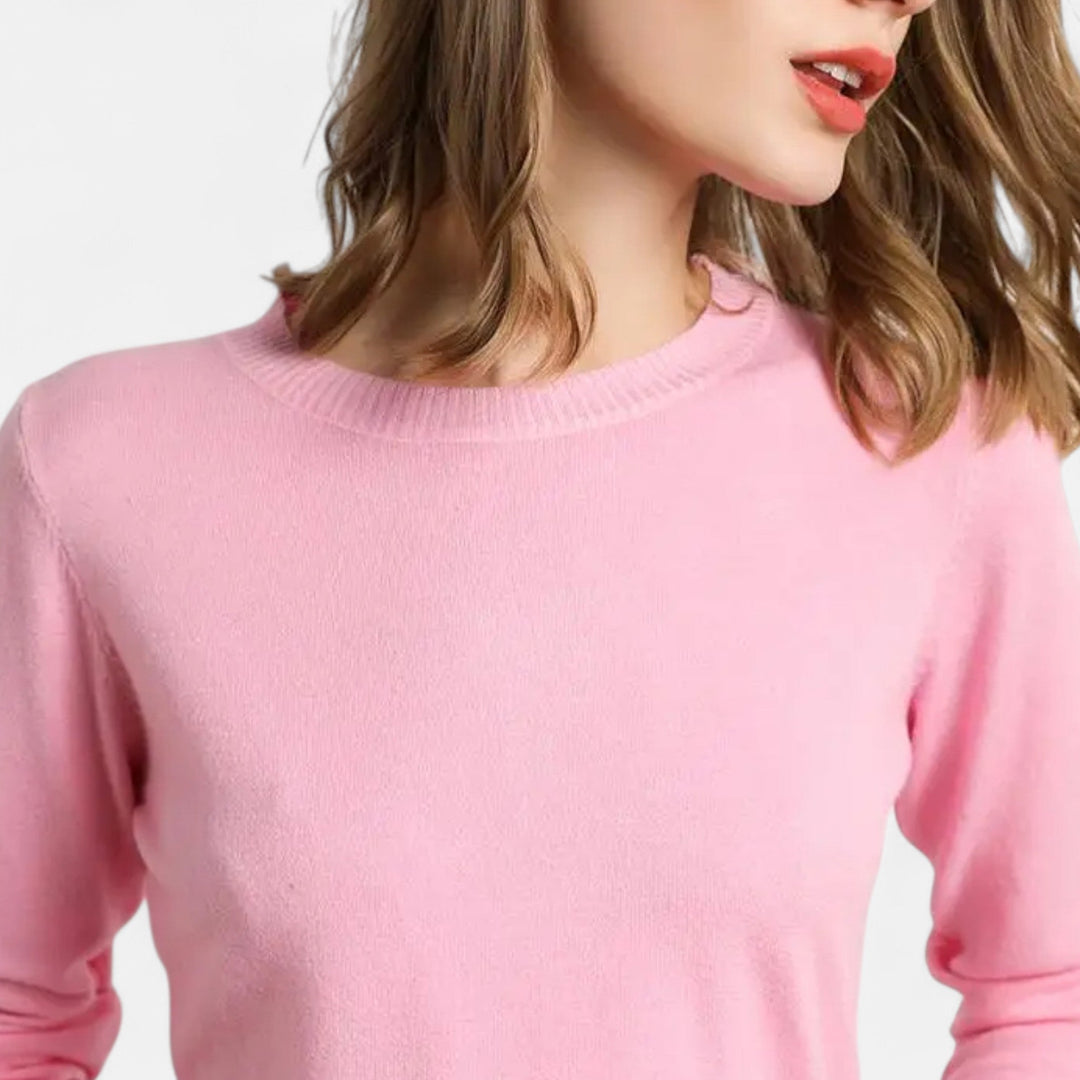 Lauvin | Women’s Merino Wool Sweater – Timeless O-Neck Elegance