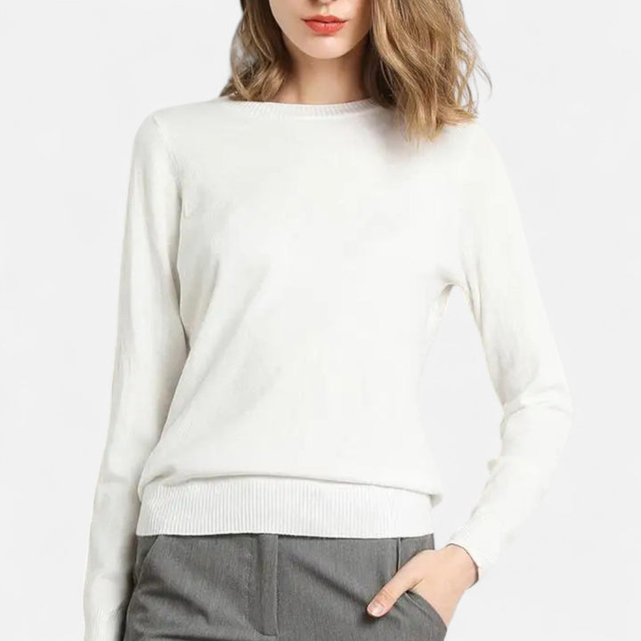 Lauvin | Women’s Merino Wool Sweater – Timeless O-Neck Elegance