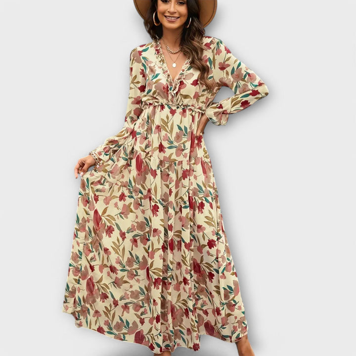 Amanda |  Floral Print Maxi Dress