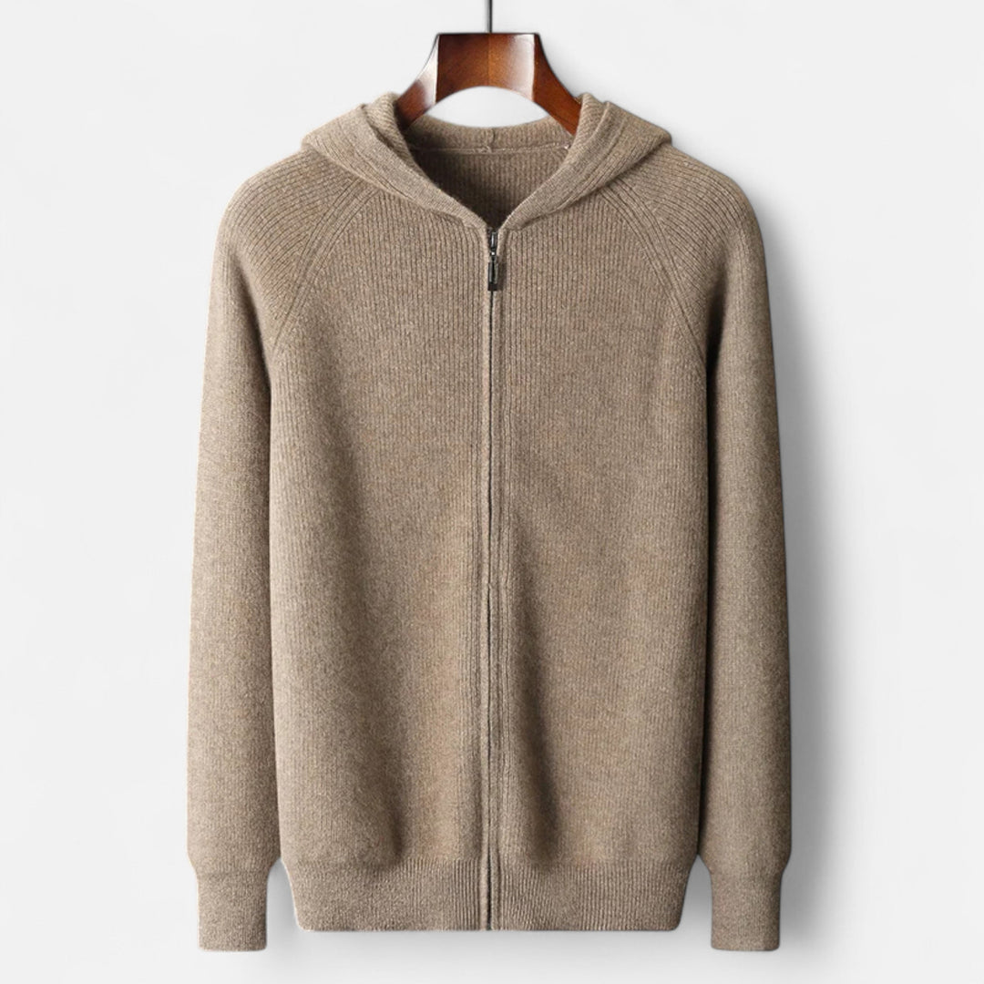 Lauvin | Men’s Zipped Hoodie – Heritage Merino Knitwear