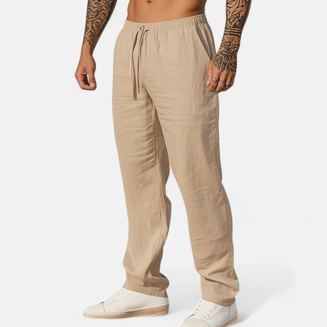 Lauvin | Men’s Linen Trousers – Heritage Relaxed Cut