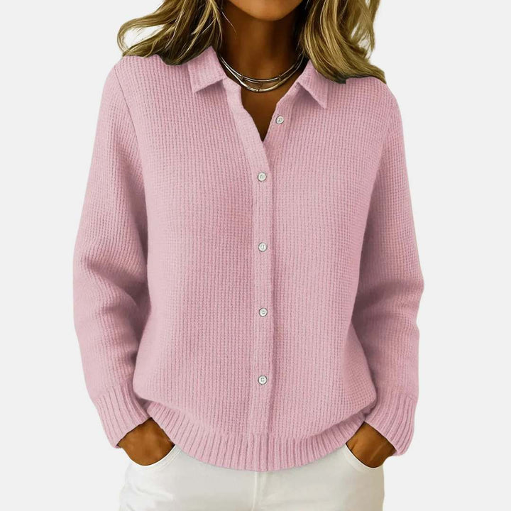 Katrina | Textured Knit Button Cardigan