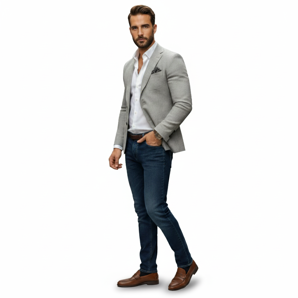 Lauvin | Men’s Knitted Blazer Cardigan – Timeless Knit Tailoring