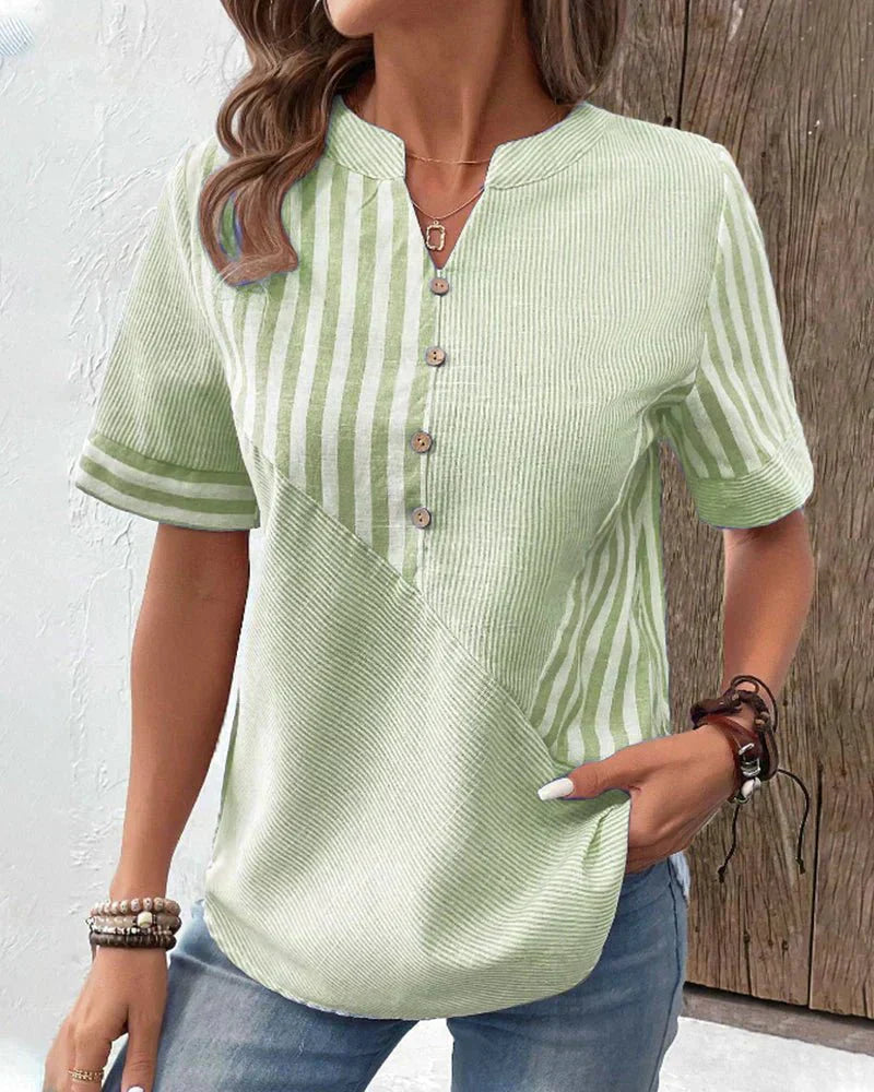 Sarah | Striped Blouse