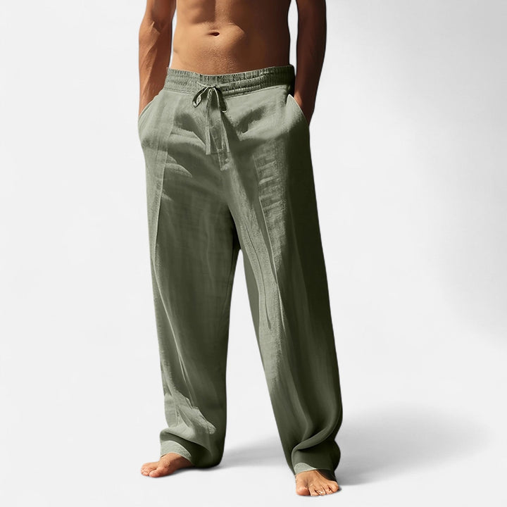 Lauvin | Men’s Relaxed Linen Autumn Pants – Riviera Ease