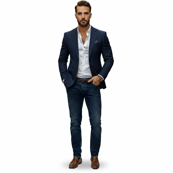 Lauvin | Men’s Knitted Blazer Cardigan – Timeless Knit Tailoring