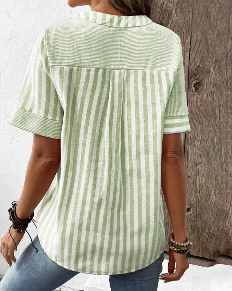 Sarah | Striped Blouse