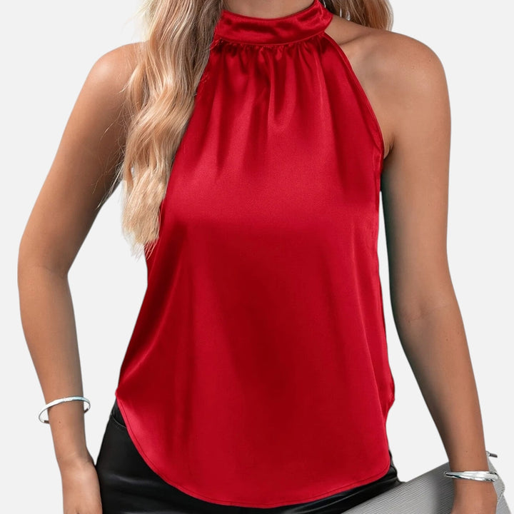 Lauvin | Women’s Halter Blouse – Riviera Satin Classic
