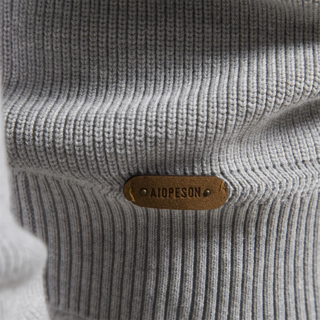 Lauvain | Men’s Cotton Zip Sweater – Refined Knitwear for the Season