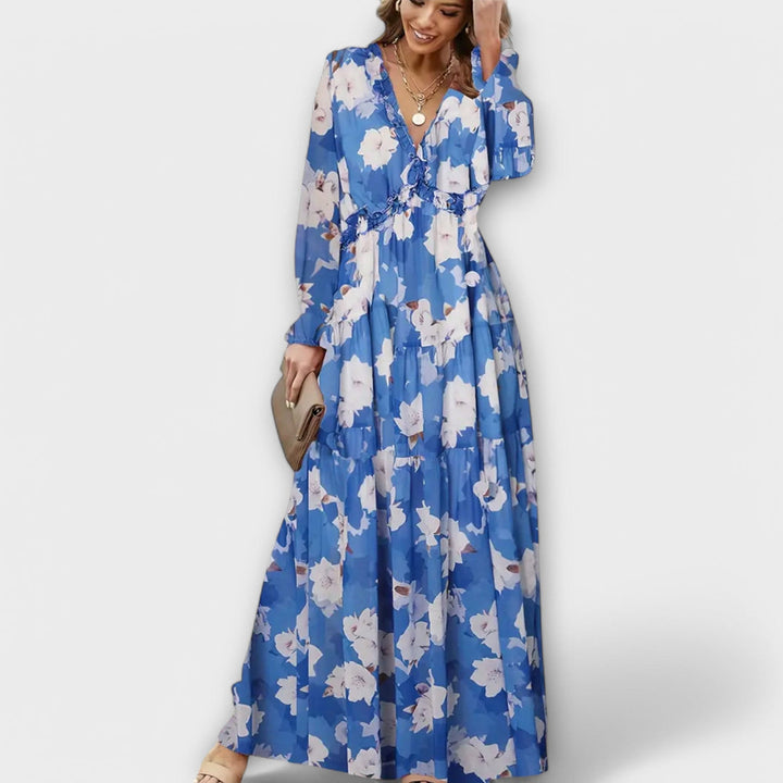 Amanda |  Floral Print Maxi Dress