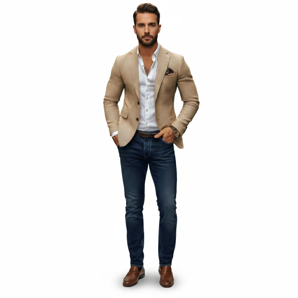 Lauvin | Men’s Knitted Blazer Cardigan – Timeless Knit Tailoring