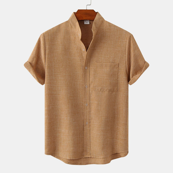 Benjamin | Solid Cotton Shirt with Buttons