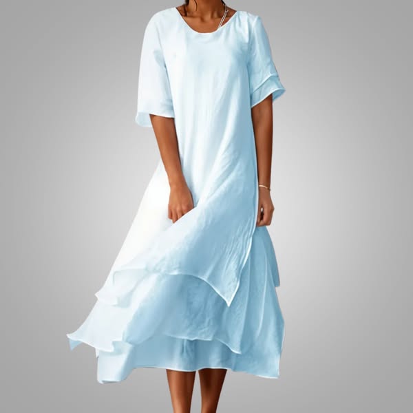 Hannah | Layered Flowy Midi Dress