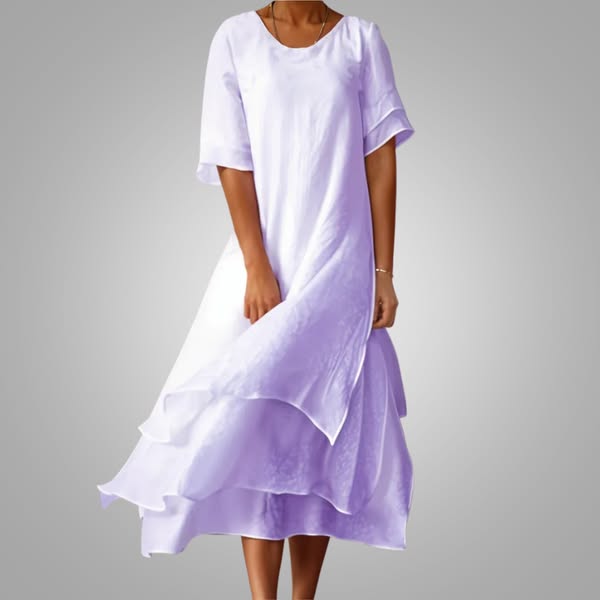 Hannah | Layered Flowy Midi Dress