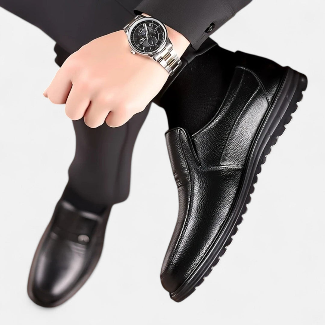 Lauvin | Men’s Leather Loafers – Ivy Slip-On Elegance