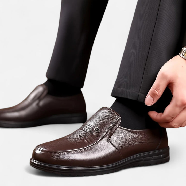 Lauvin | Men’s Leather Loafers – Ivy Slip-On Elegance