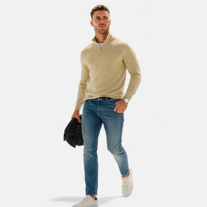Lauvin | Men’s Half-Zip Sweater – Heritage Knit Elegance