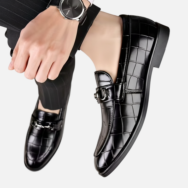 Lauvin | Men’s Penny Loafers – Round Toe Vintage Style
