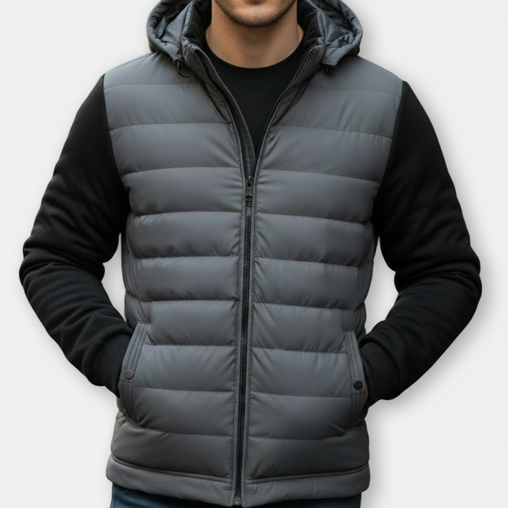 Lauvin | Men’s Quilted Hooded Jacket – Warm Puffer Coat