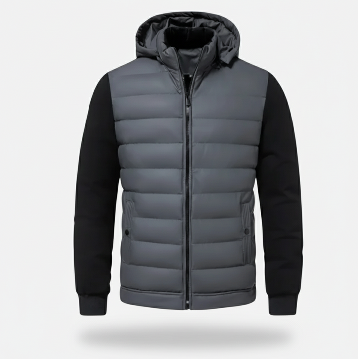 Lauvin | Men’s Quilted Hooded Jacket – Warm Puffer Coat