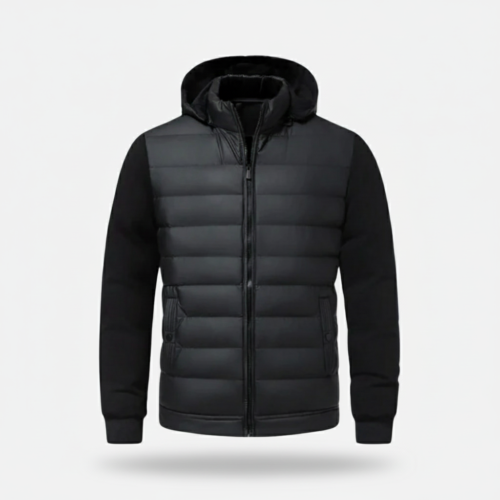 Lauvin | Men’s Quilted Hooded Jacket – Warm Puffer Coat