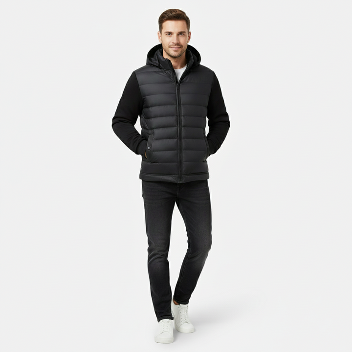 Lauvin | Men’s Quilted Hooded Jacket – Warm Puffer Coat