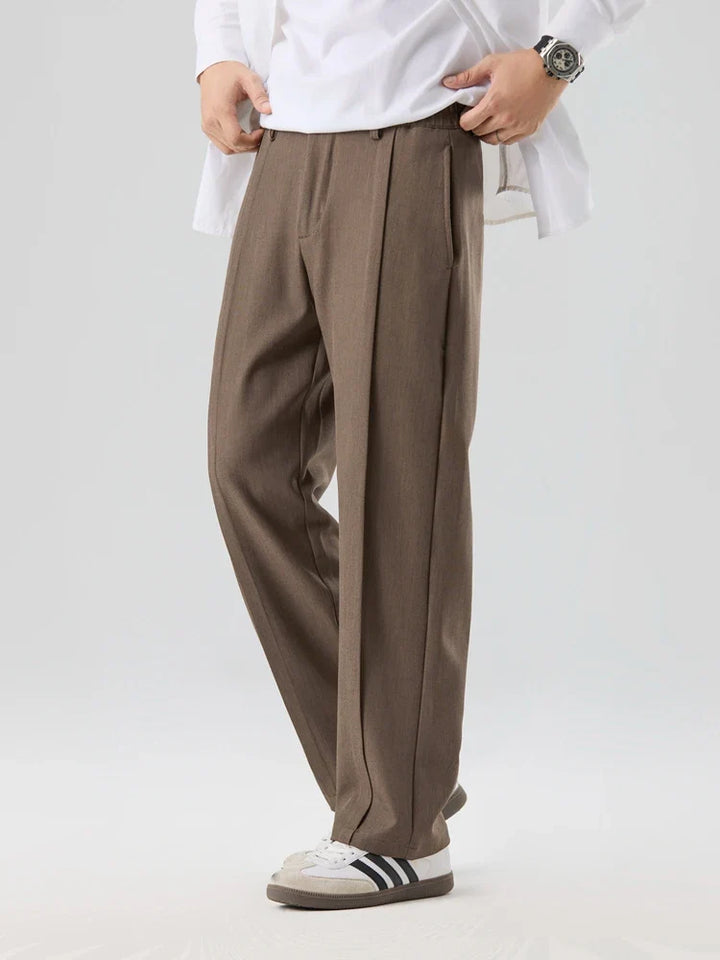 Phill | Straight Cut Pleated Pant