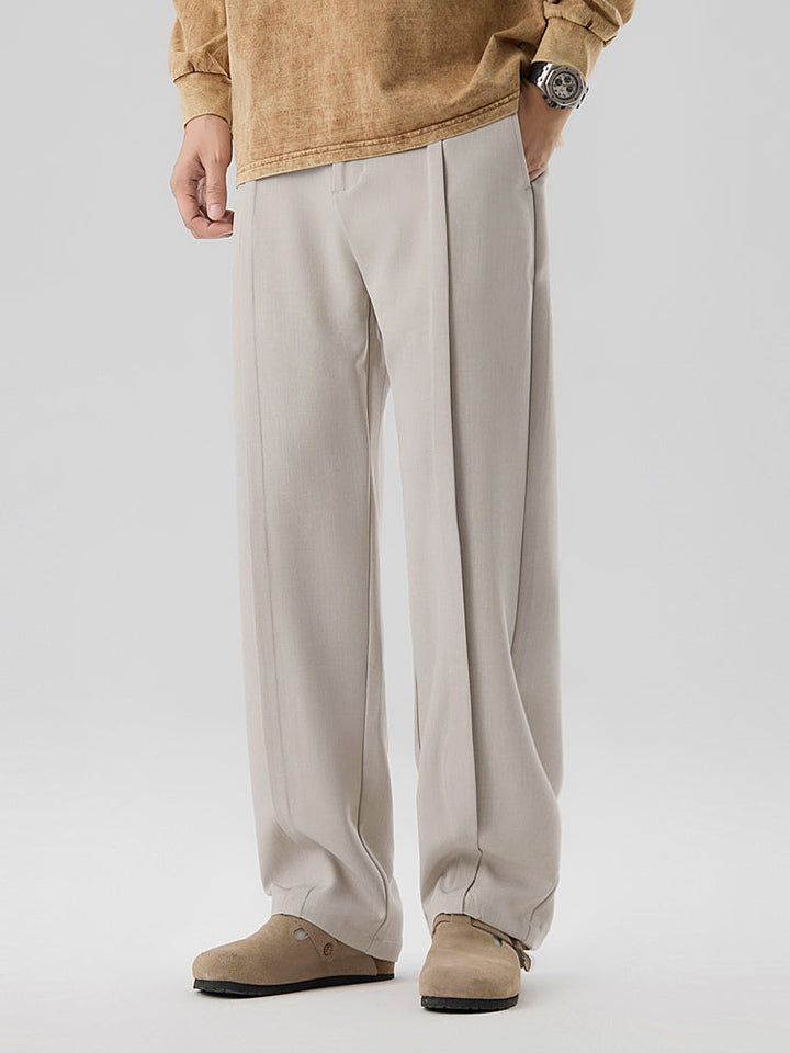 Phill | Straight Cut Pleated Pant