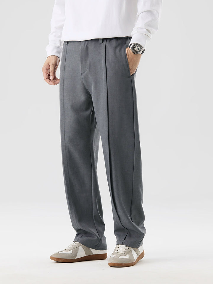 Phill | Straight Cut Pleated Pant