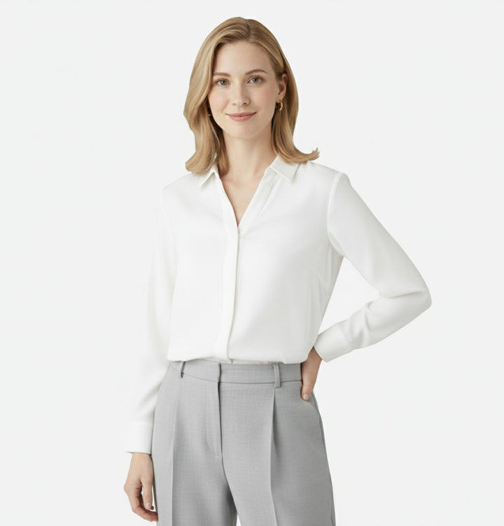 Lauvin | Women’s Long-Sleeve Blouse – Effortless Classic Grace