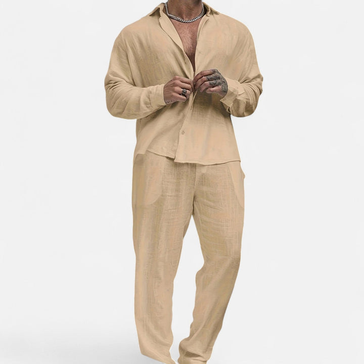 Lauvin | Men’s Linen Trousers – Heritage Relaxed Cut