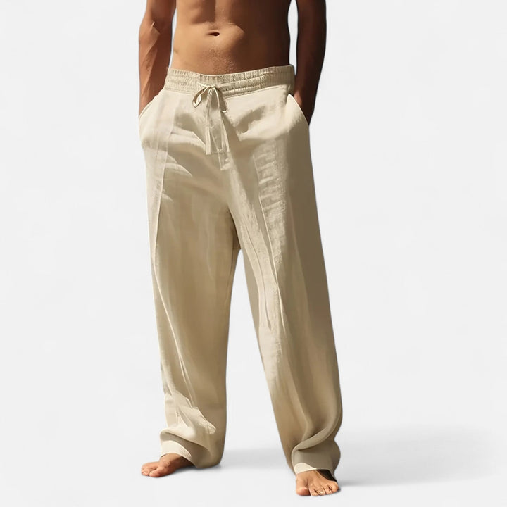 Lauvin | Men’s Relaxed Linen Autumn Pants – Riviera Ease