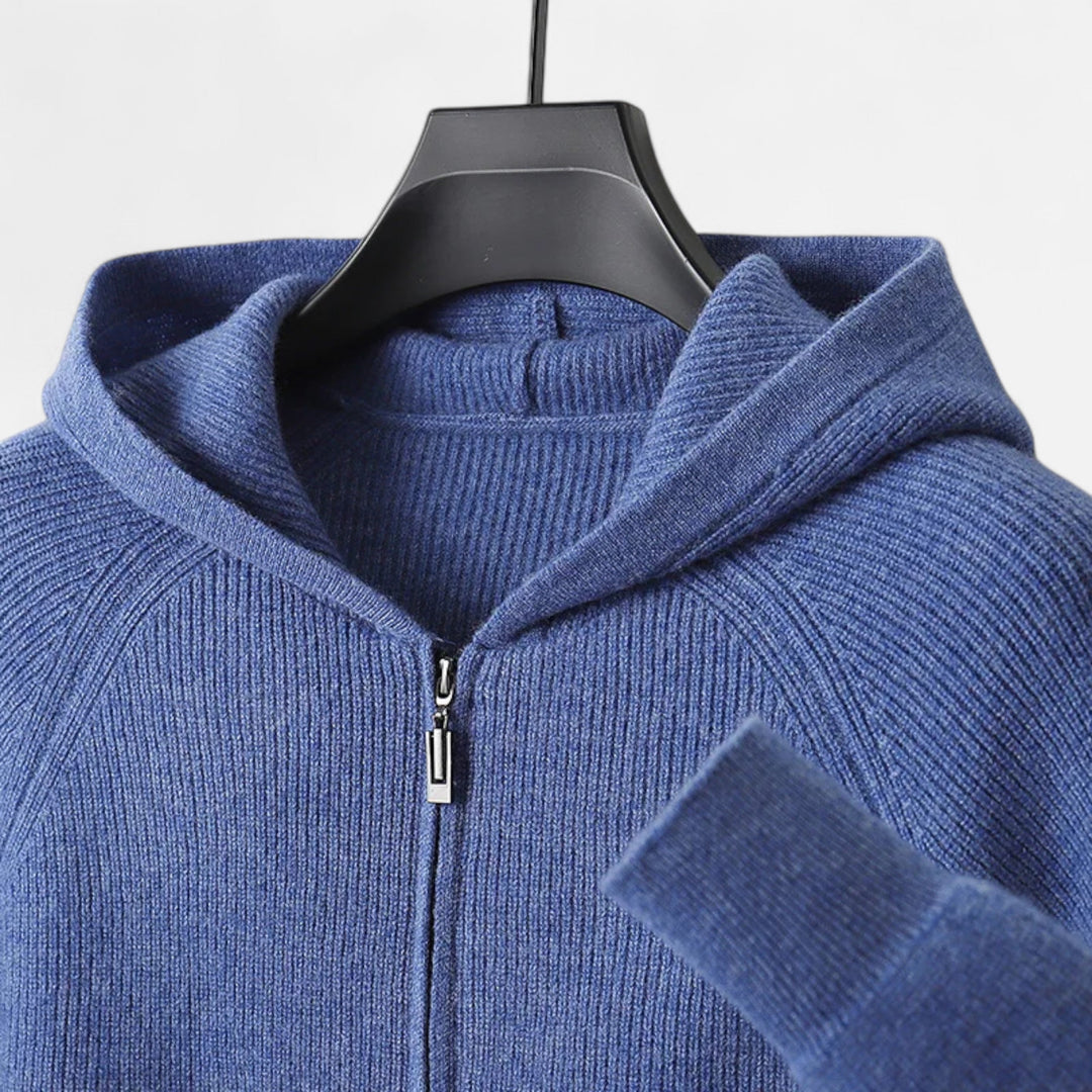 Lauvin | Men’s Zipped Hoodie – Heritage Merino Knitwear