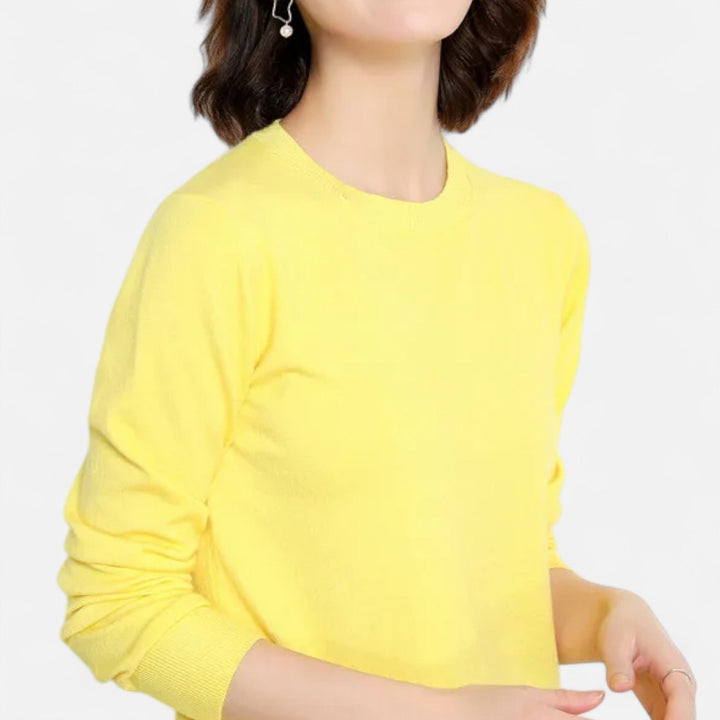 Lauvin | Women’s Merino Wool Sweater – Timeless O-Neck Elegance