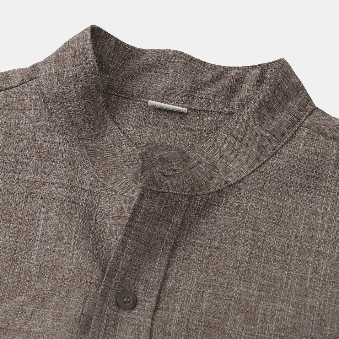 Benjamin | Solid Cotton Shirt with Buttons