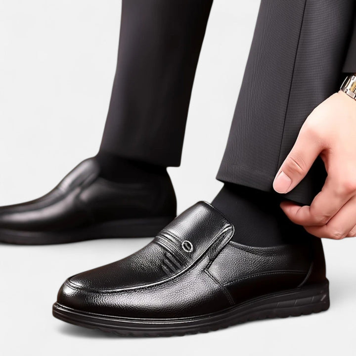 Lauvin | Men’s Leather Loafers – Ivy Slip-On Elegance