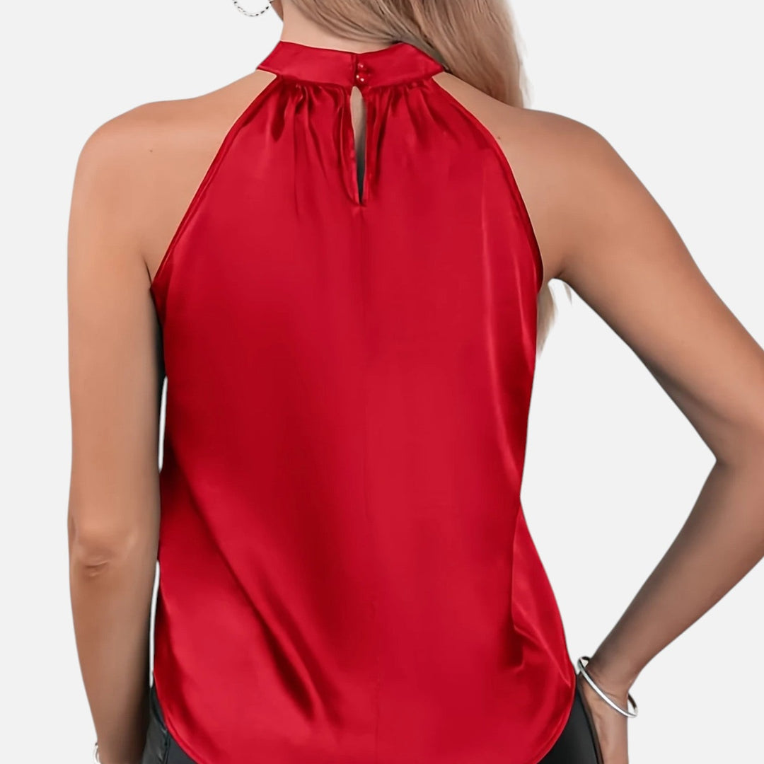 Lauvin | Women’s Halter Blouse – Riviera Satin Classic