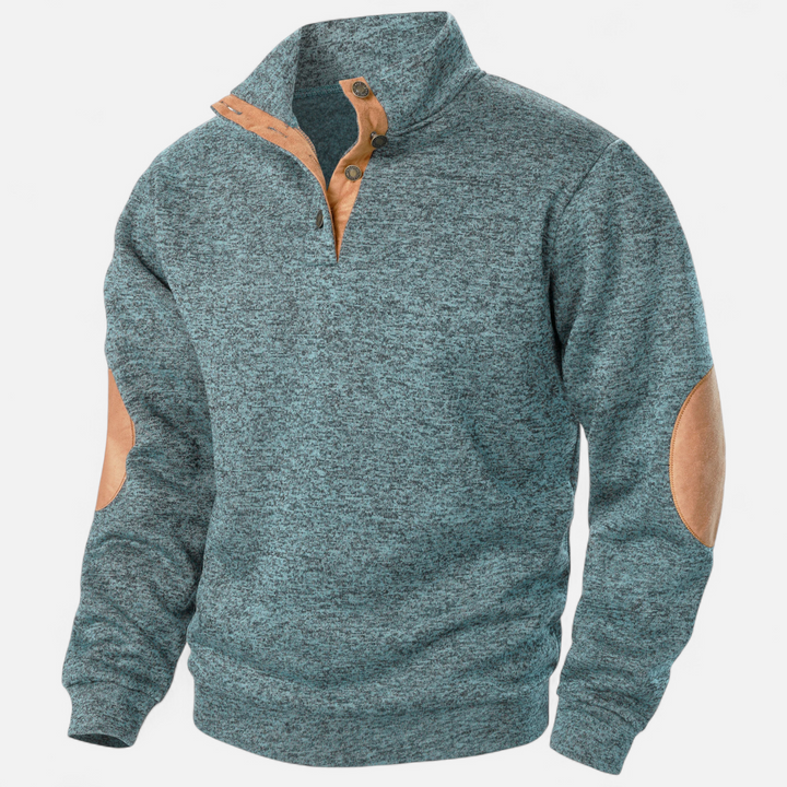 Lauvin | Men’s Knitted Sweater – Stand Collar Heritage Style