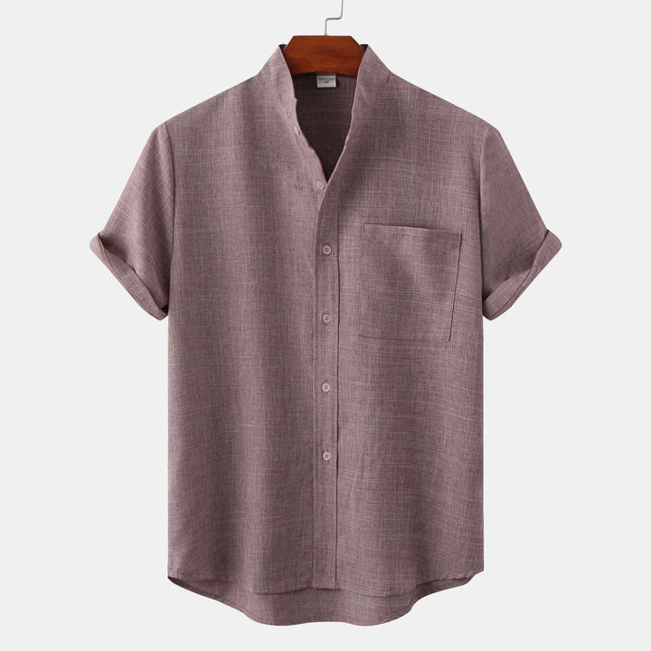 Benjamin | Solid Cotton Shirt with Buttons