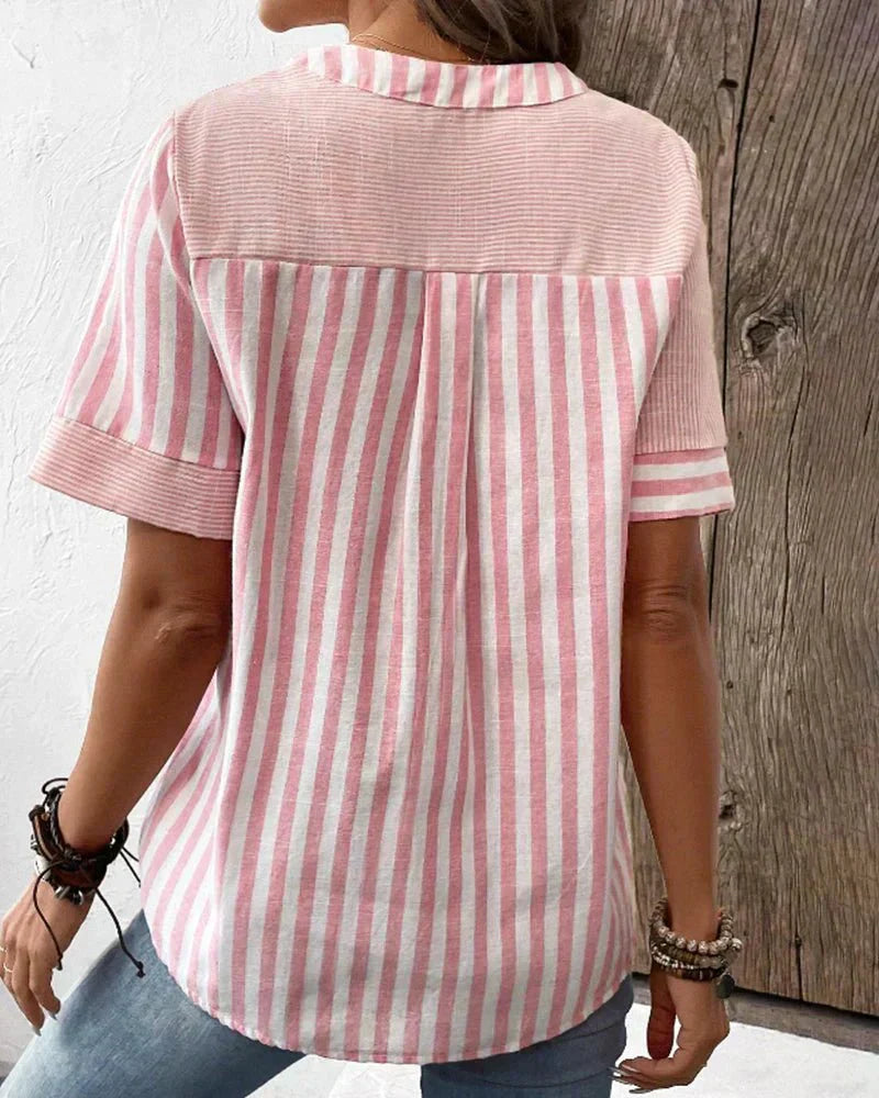 Sarah | Striped Blouse