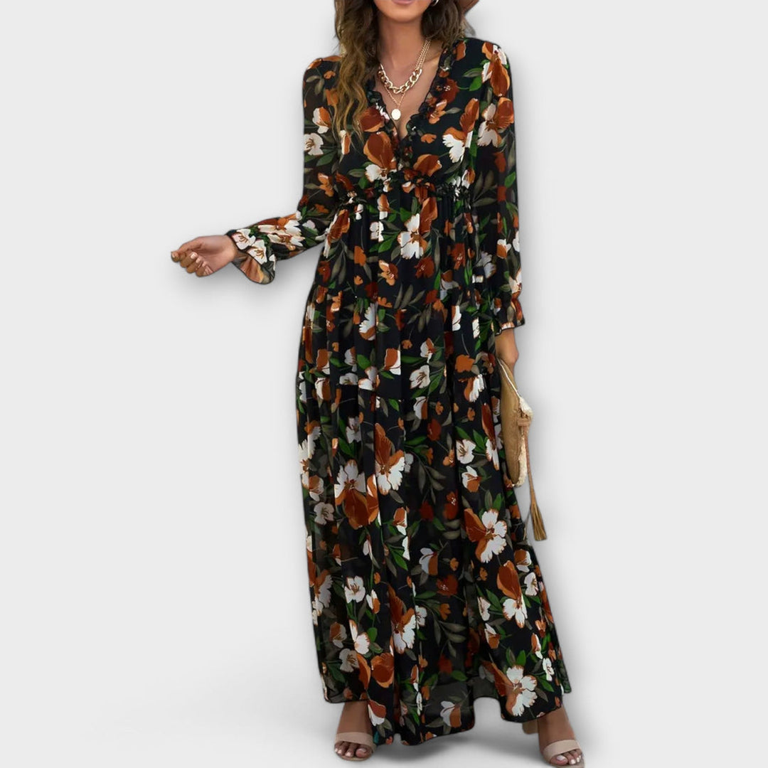 Amanda |  Floral Print Maxi Dress