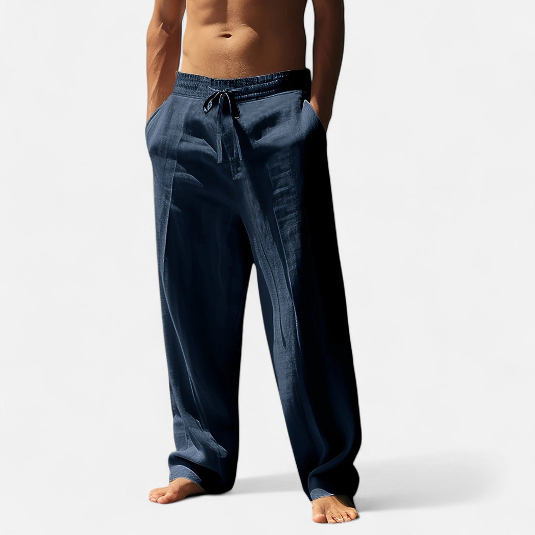 Lauvin | Men’s Relaxed Linen Autumn Pants – Riviera Ease