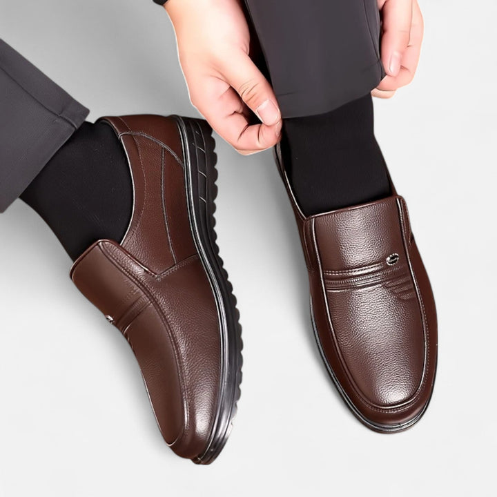Lauvin | Men’s Leather Loafers – Ivy Slip-On Elegance