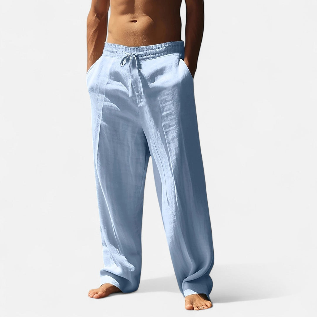 Lauvin | Men’s Relaxed Linen Autumn Pants – Riviera Ease