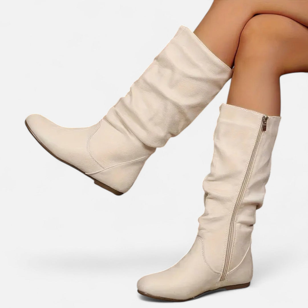 Lauvin | Women’s Mid-Calf Pleated Ankle Boots