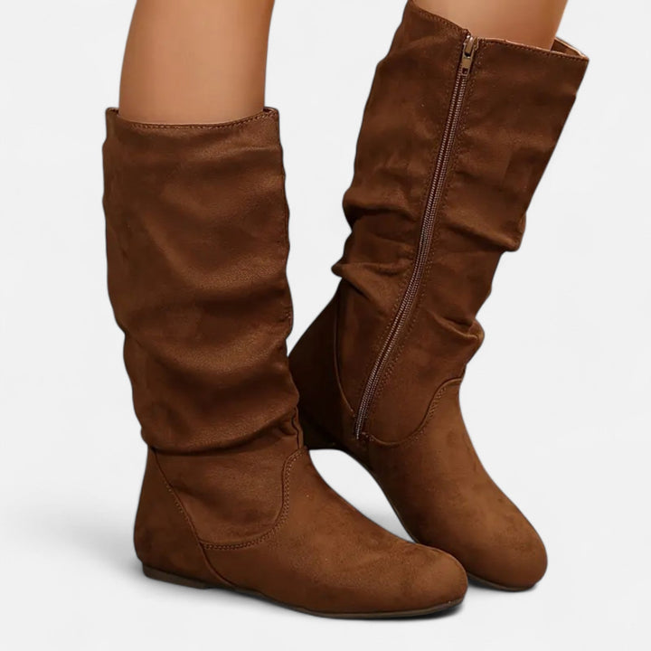 Lauvin | Women’s Mid-Calf Pleated Ankle Boots