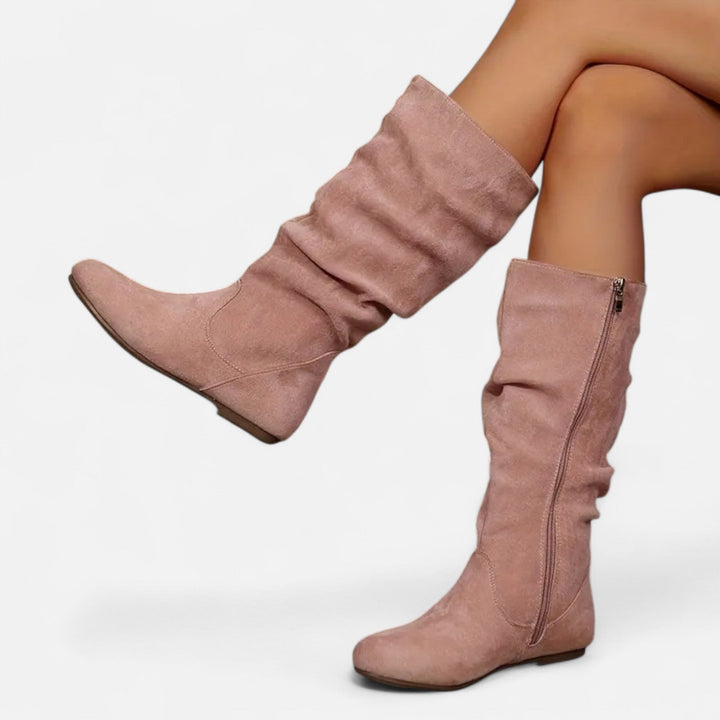 Lauvin | Women’s Mid-Calf Pleated Ankle Boots